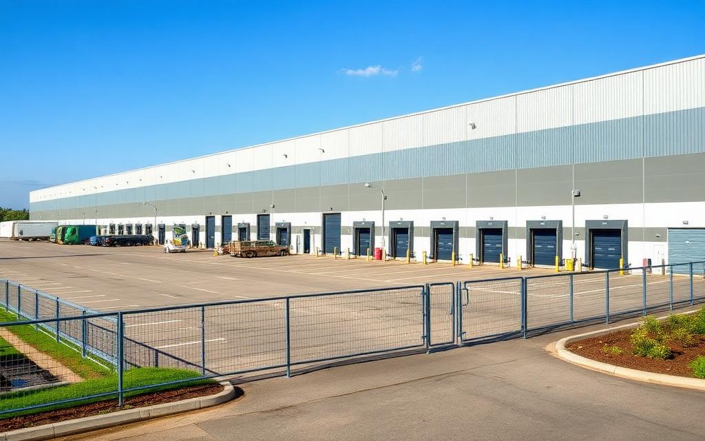 A large UK warehouse and business park complex